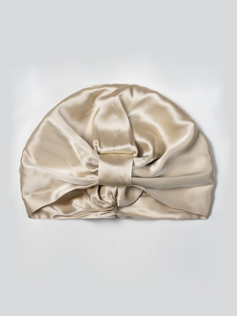 Pure Silk Double Layer Night Turban Bonnet