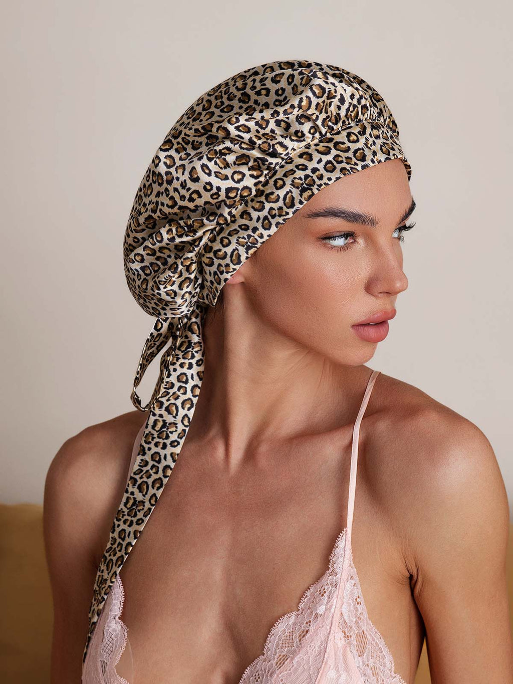 Women's Mulberry Silk Bonnet with Long Ribbons