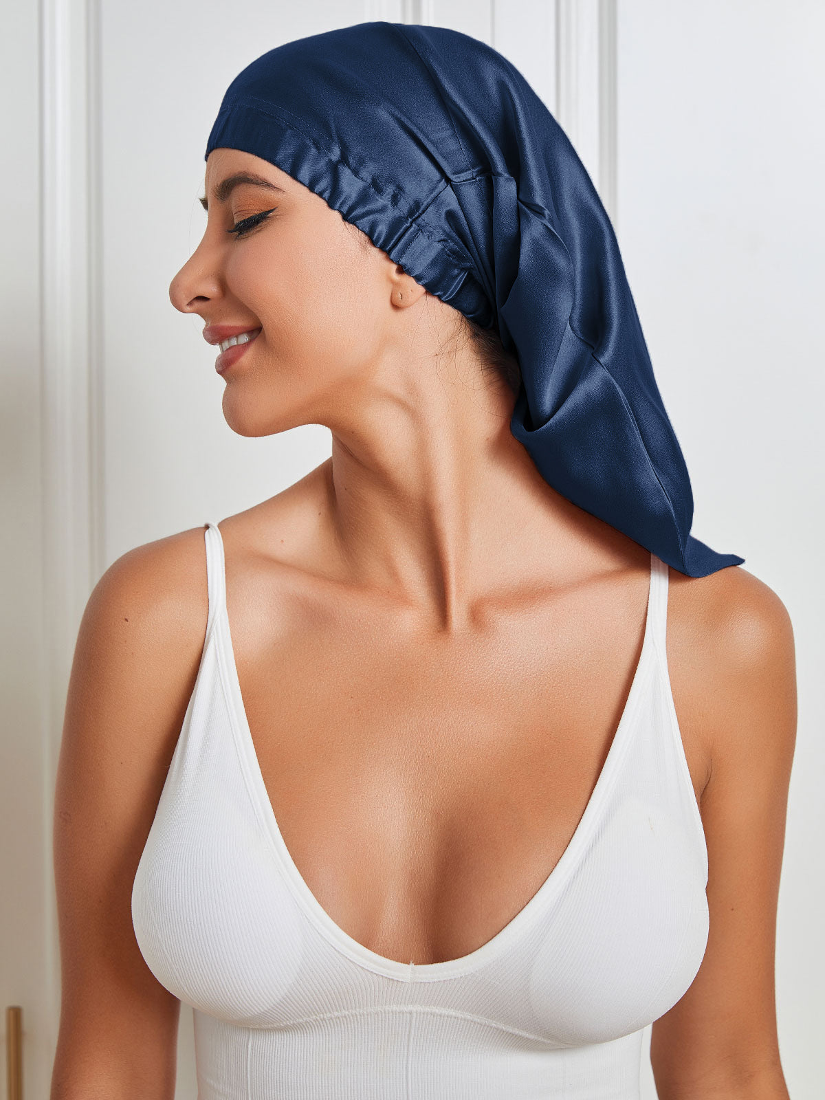 Pure Silk Elasticated Bonnet
