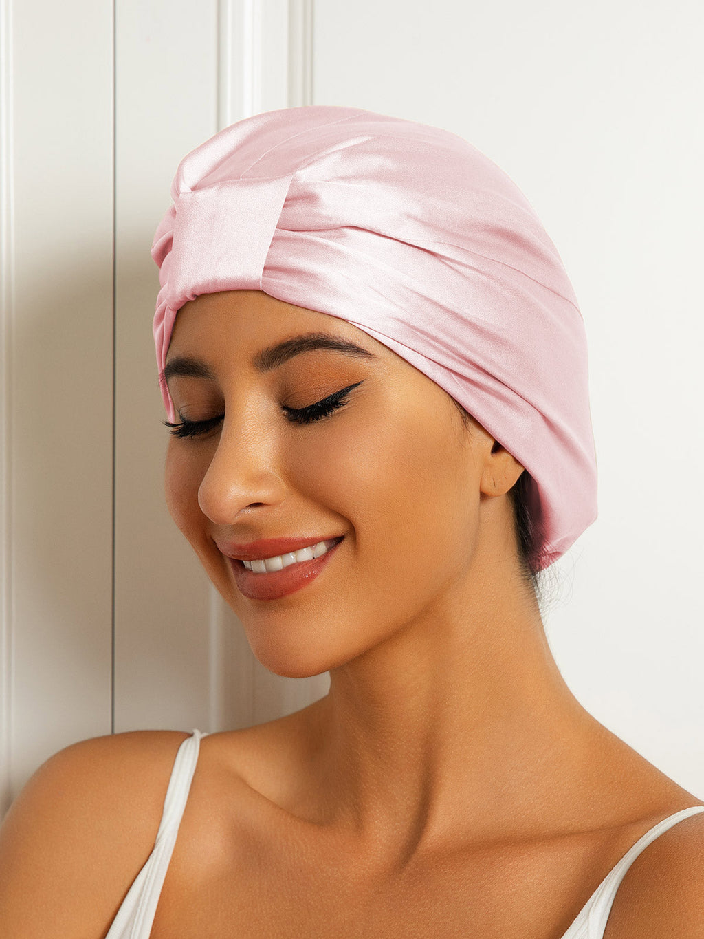Pure Silk Double Layer Night Turban Bonnet