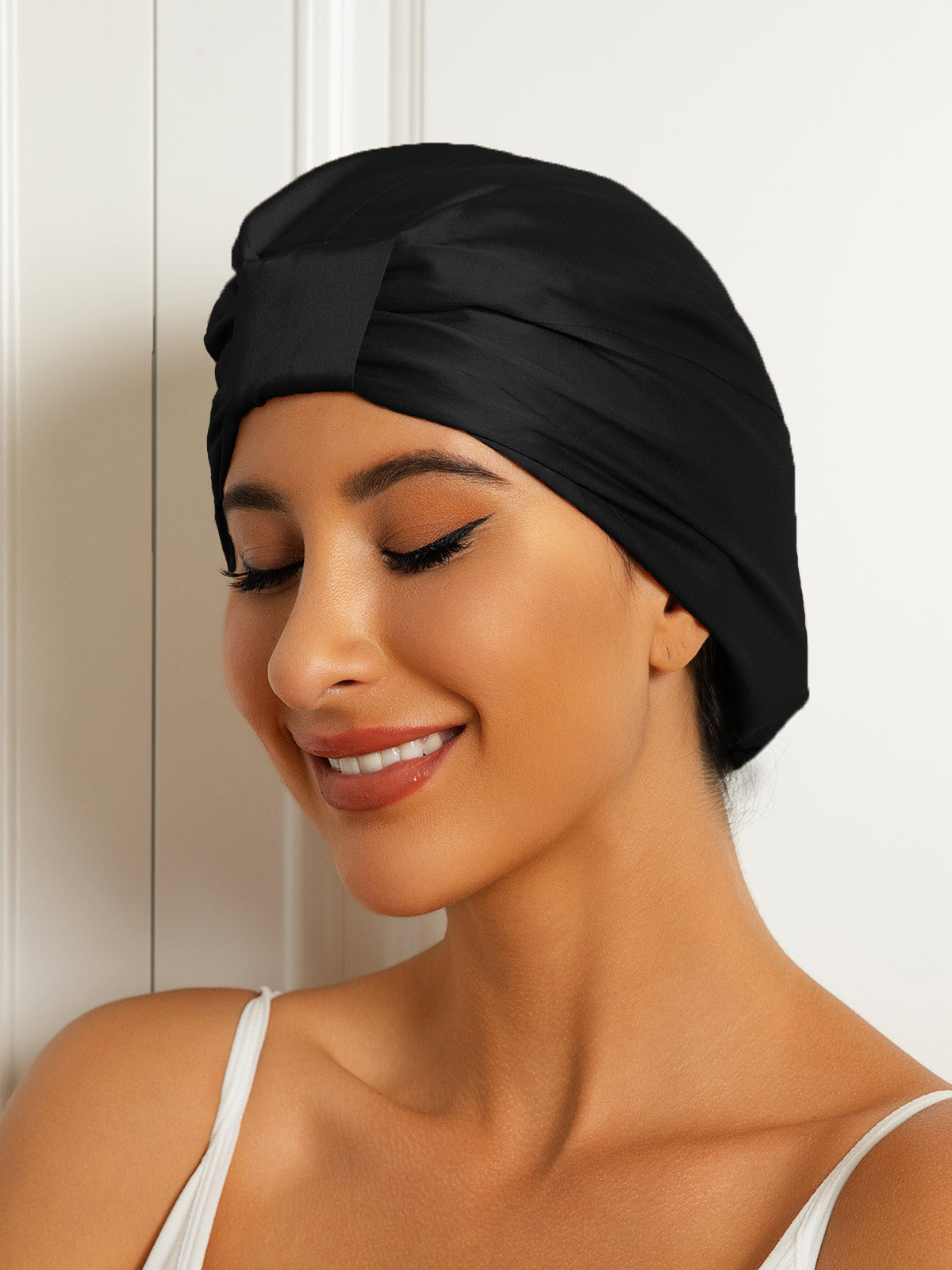 Pure Silk Double Layer Night Turban Bonnet