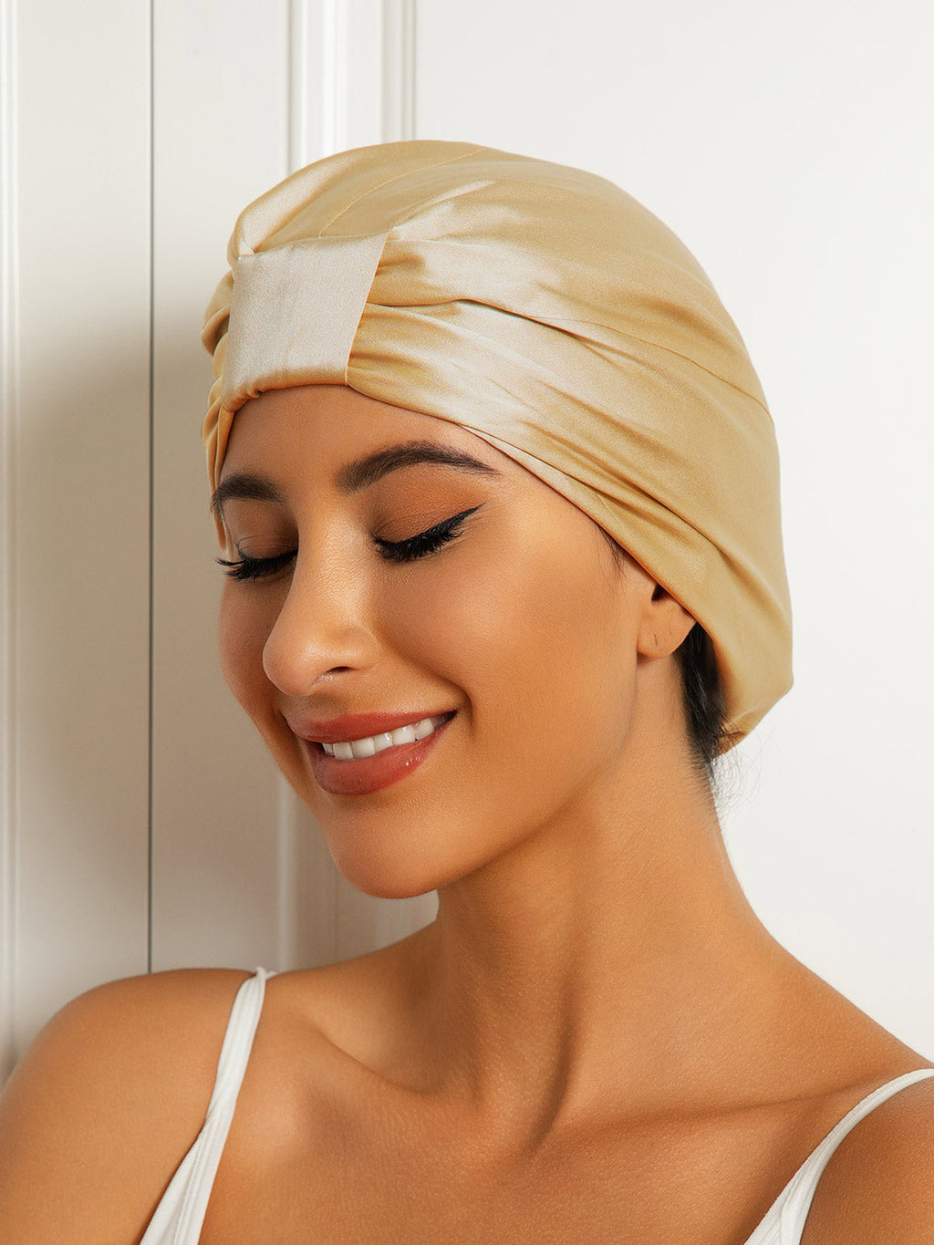 Pure Silk Double Layer Night Turban Bonnet