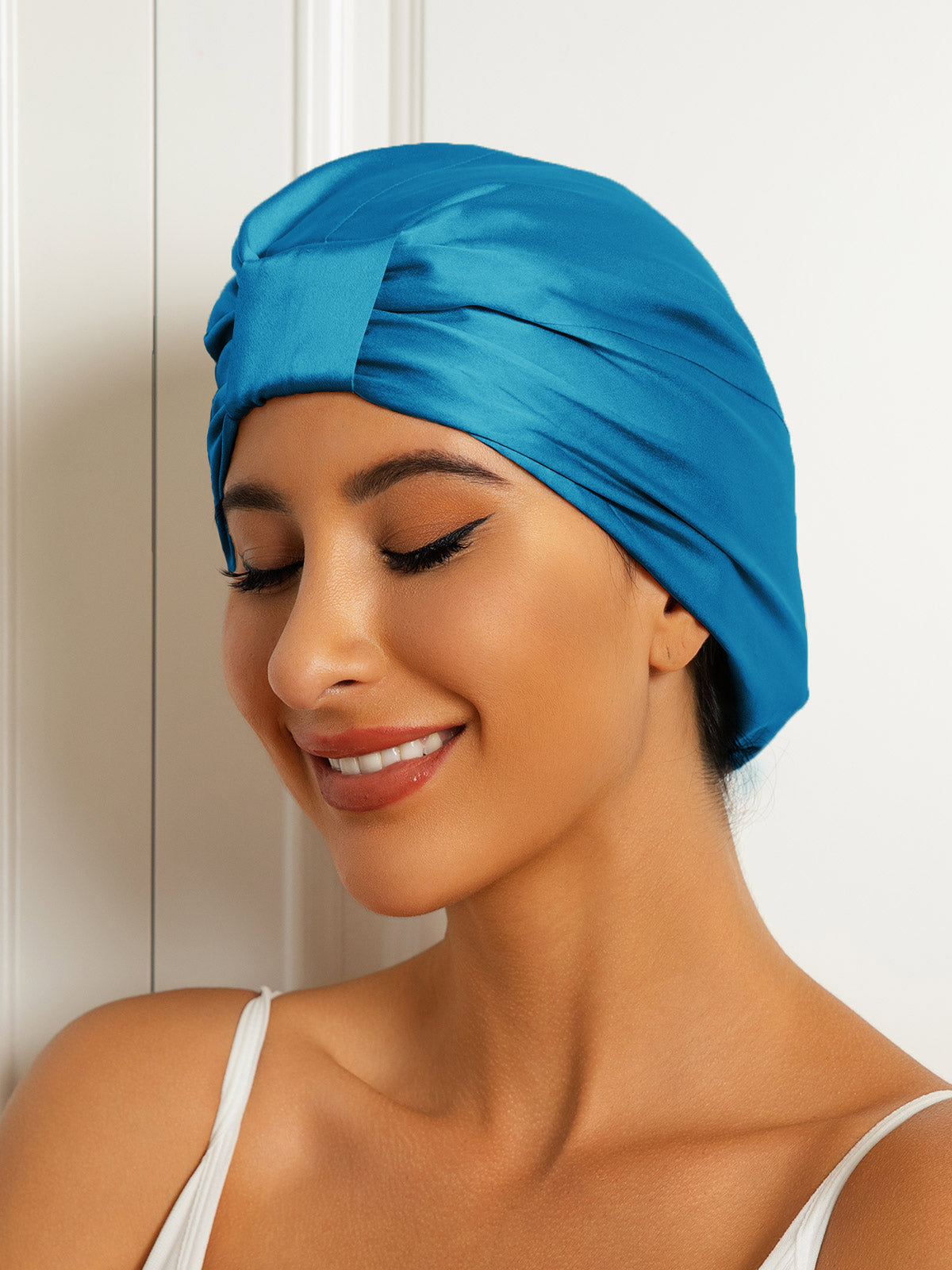 Pure Silk Double Layer Night Turban Bonnet