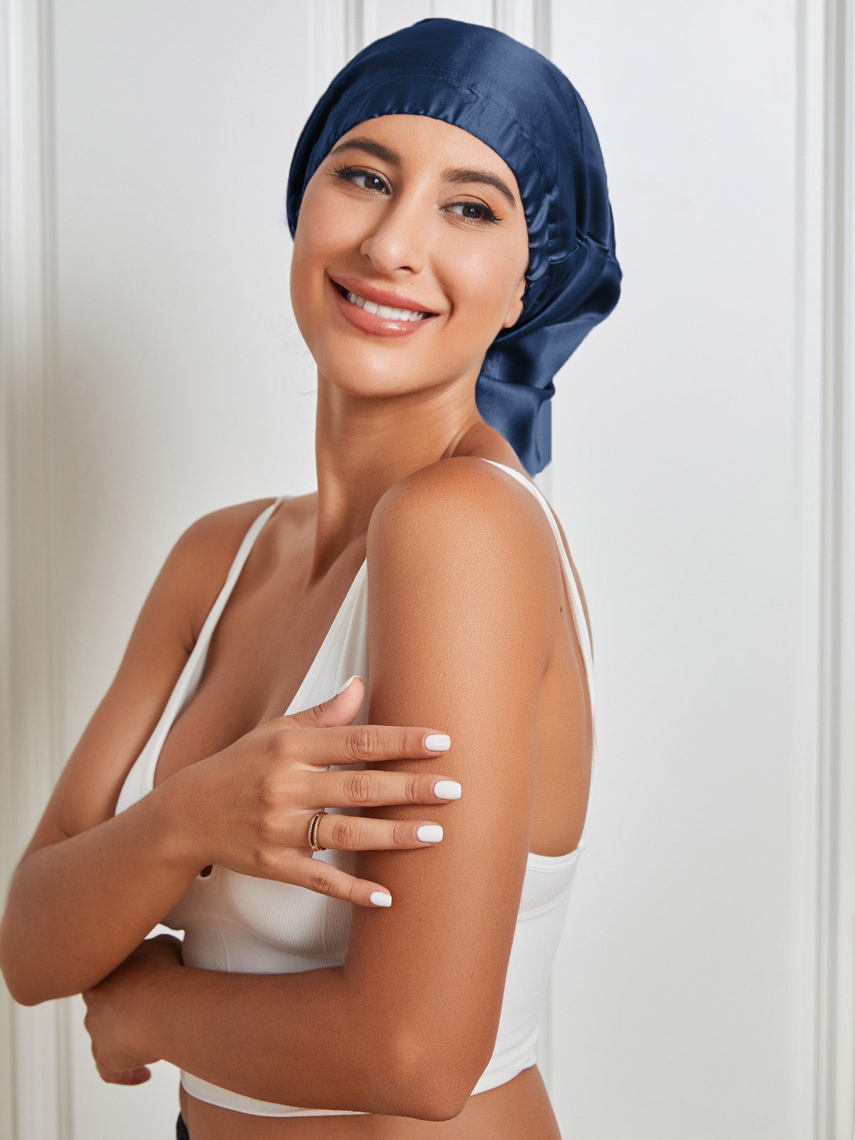 Pure Silk Elasticated Bonnet
