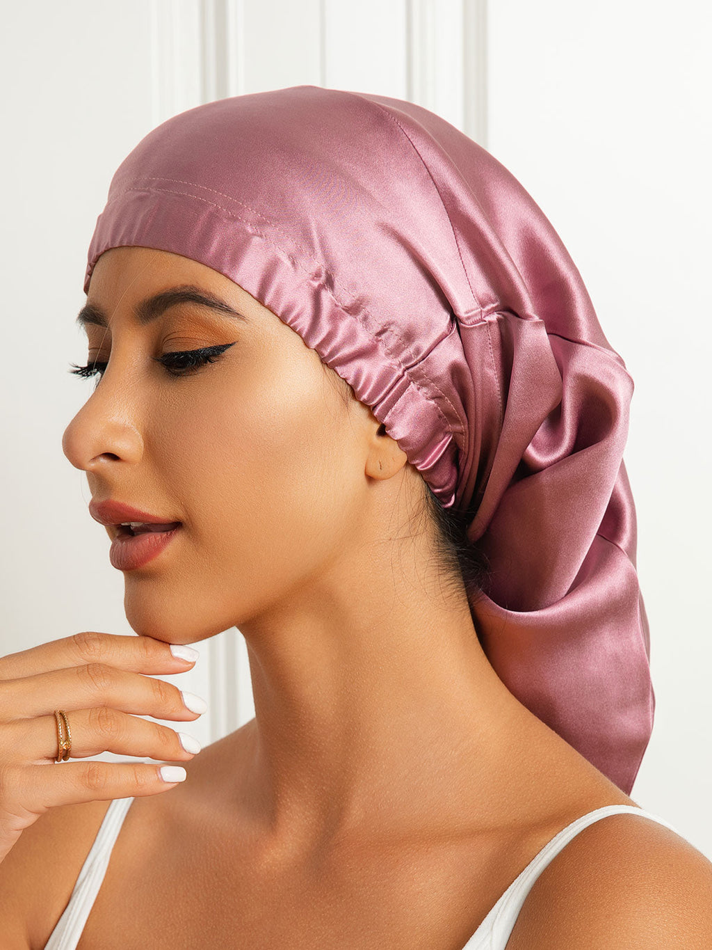 Pure Silk Elasticated Bonnet