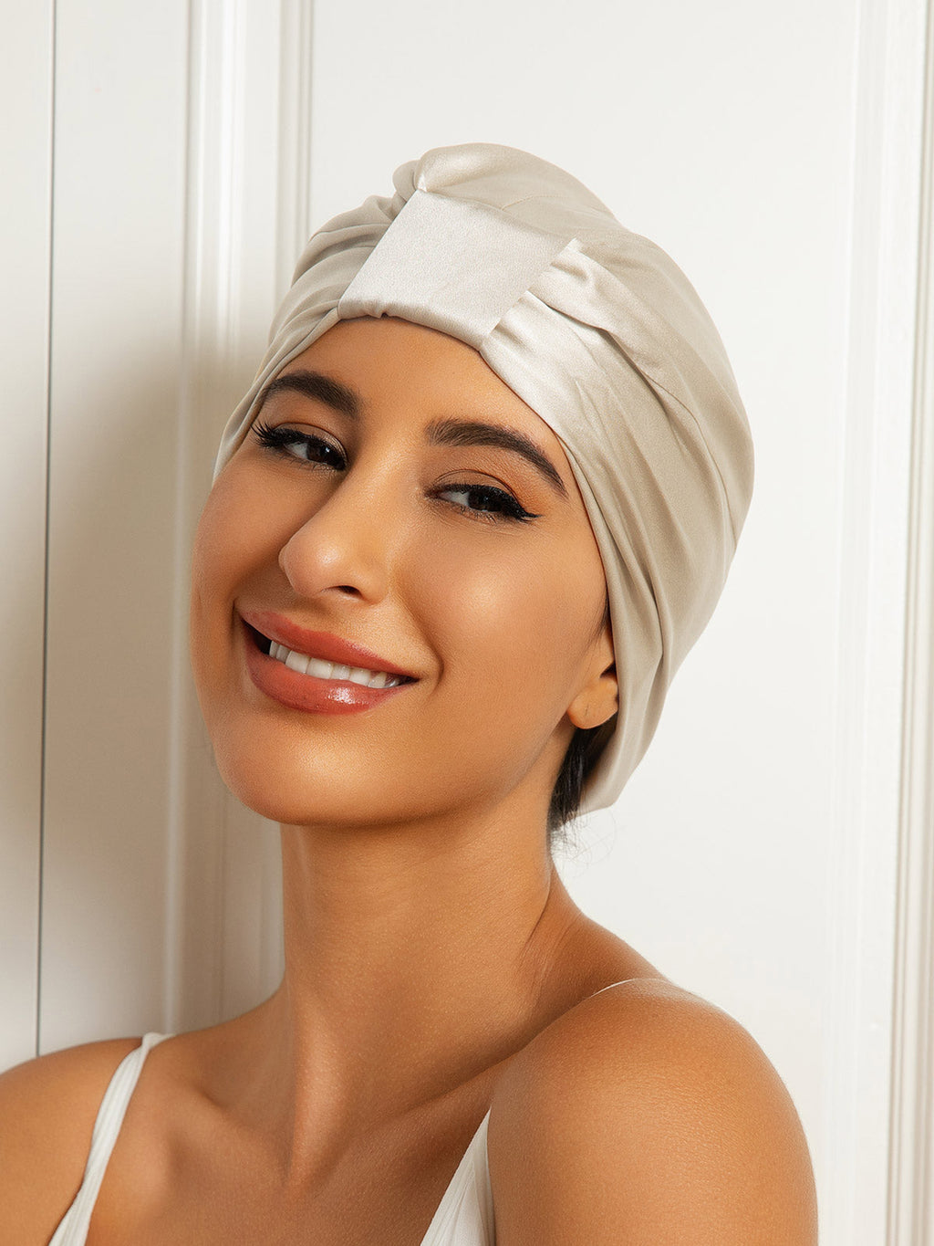 Pure Silk Double Layer Night Turban Bonnet
