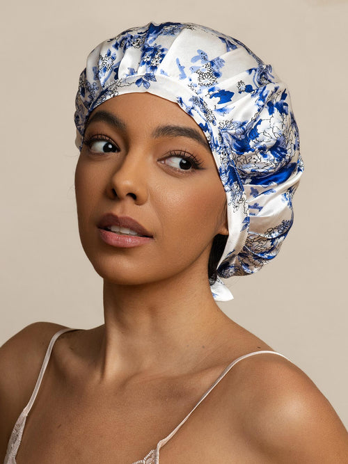 Pure Silk Classic Bonnet with Ribbons