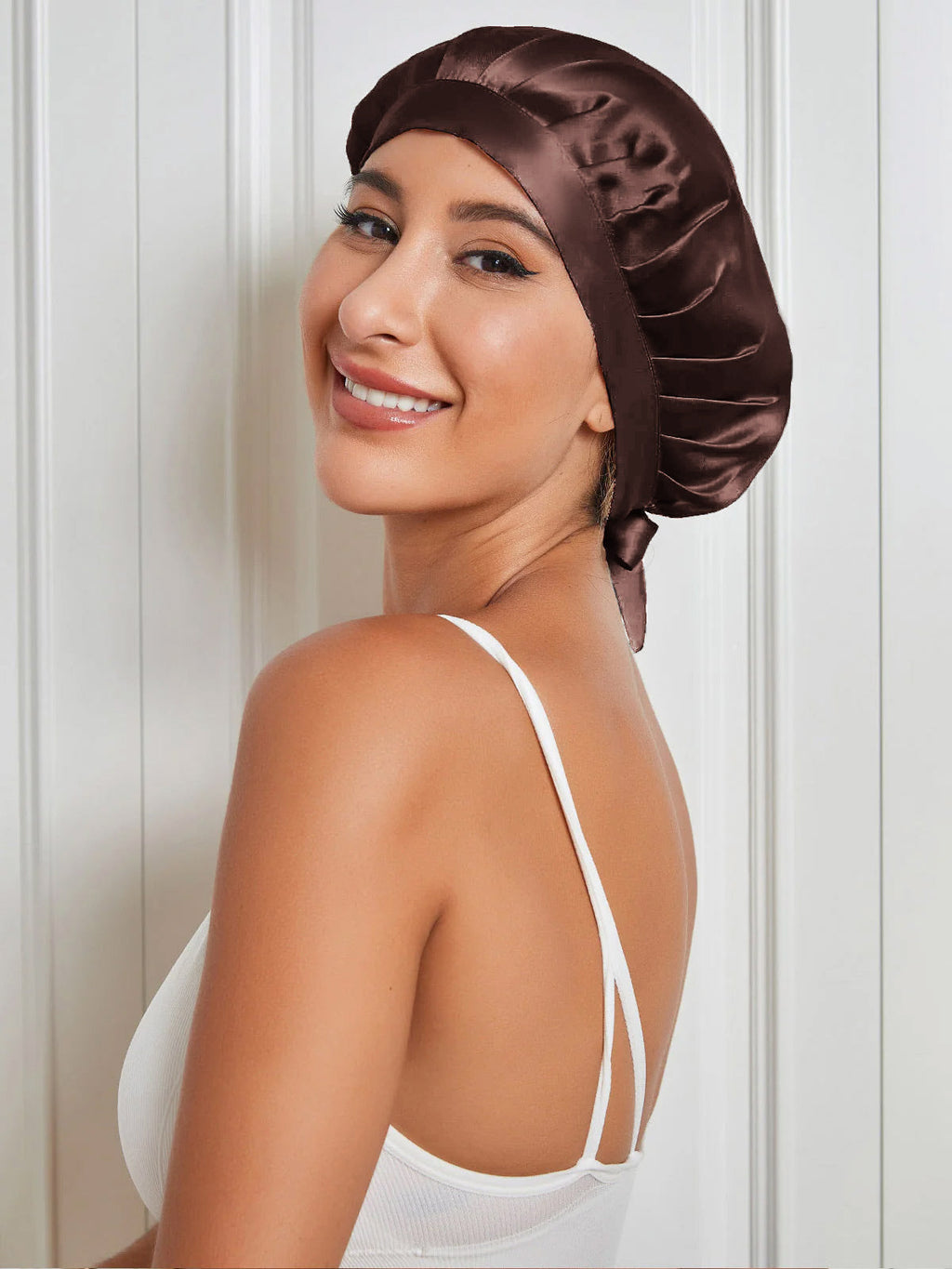 Pure Silk Classic Bonnet with Ribbons