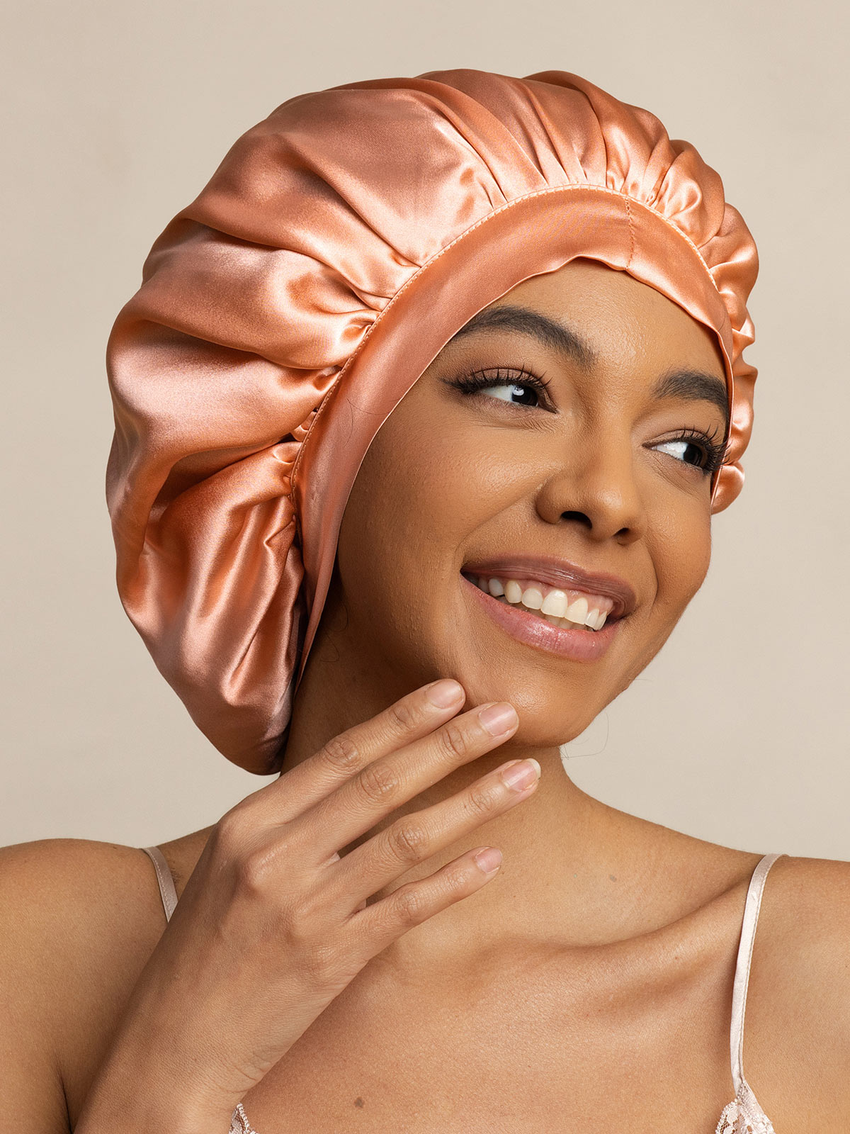 Pure silk Elegant Bonnet with Long Ribbons