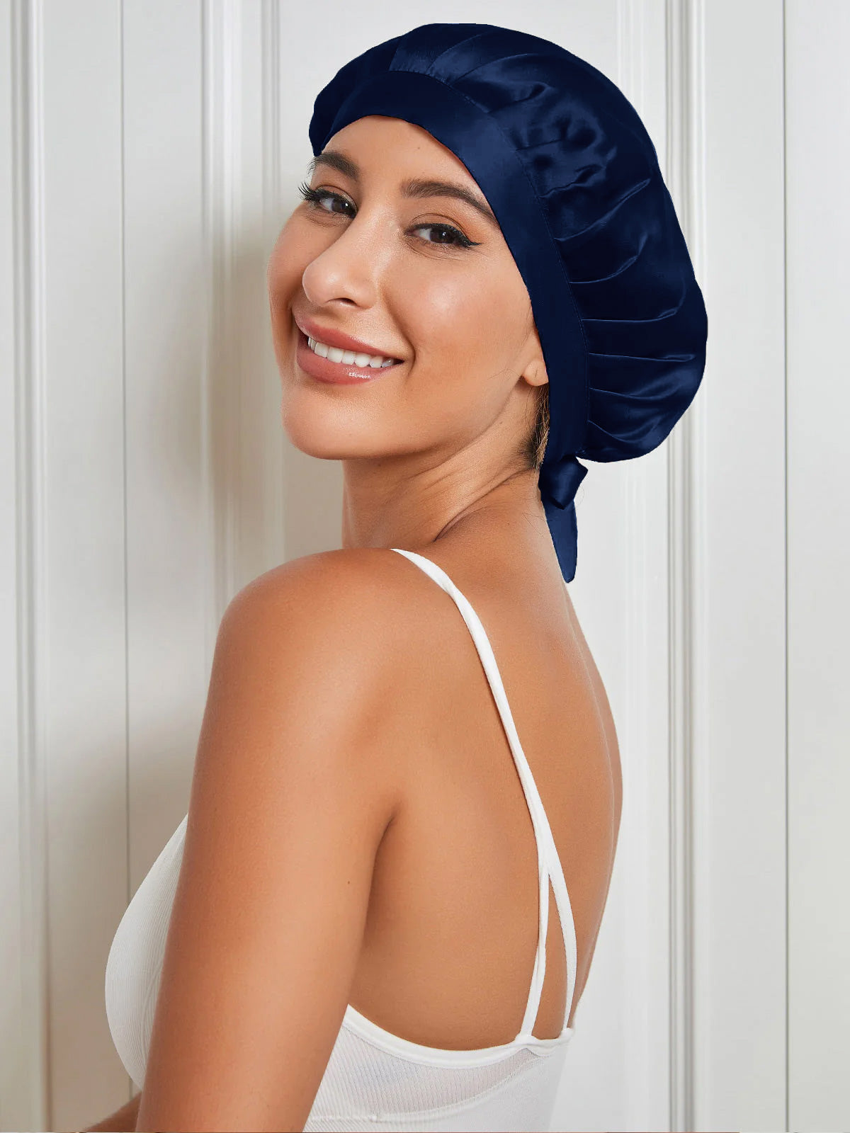 Pure Silk Classic Bonnet with Ribbons