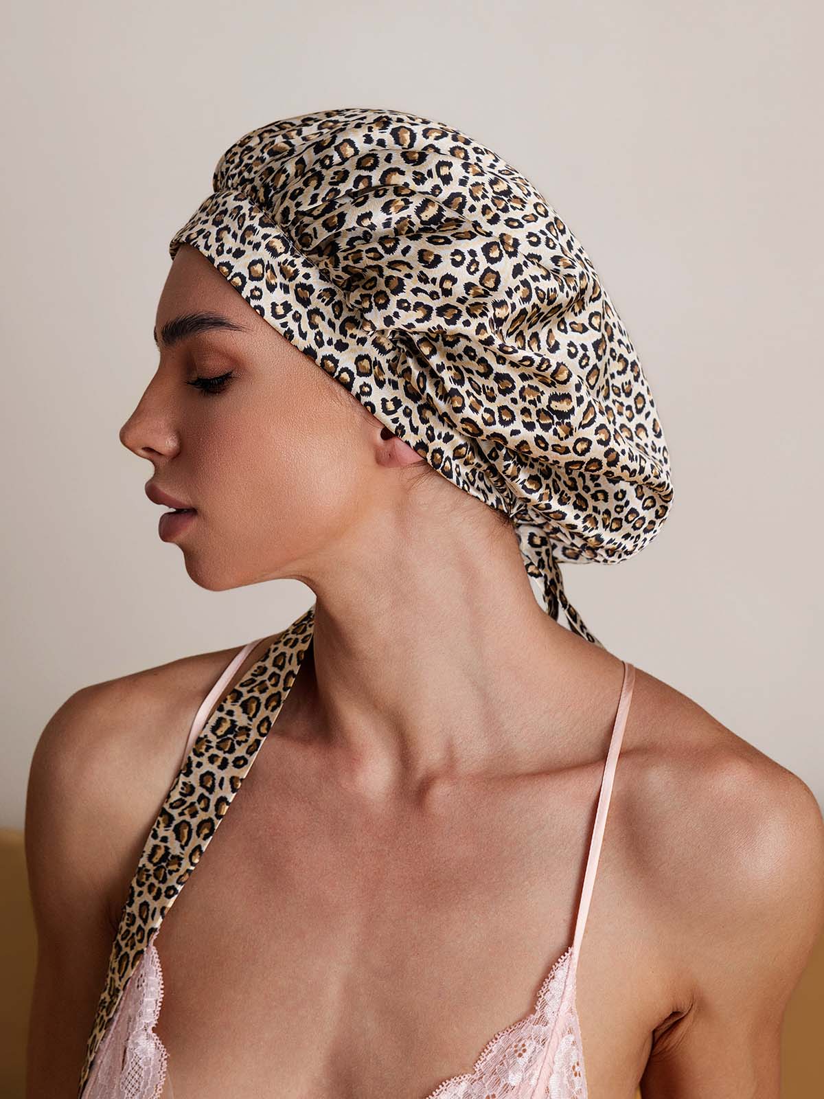 Pure silk Elegant Bonnet with Long Ribbons