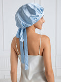 Pure silk Elegant Bonnet with Long Ribbons