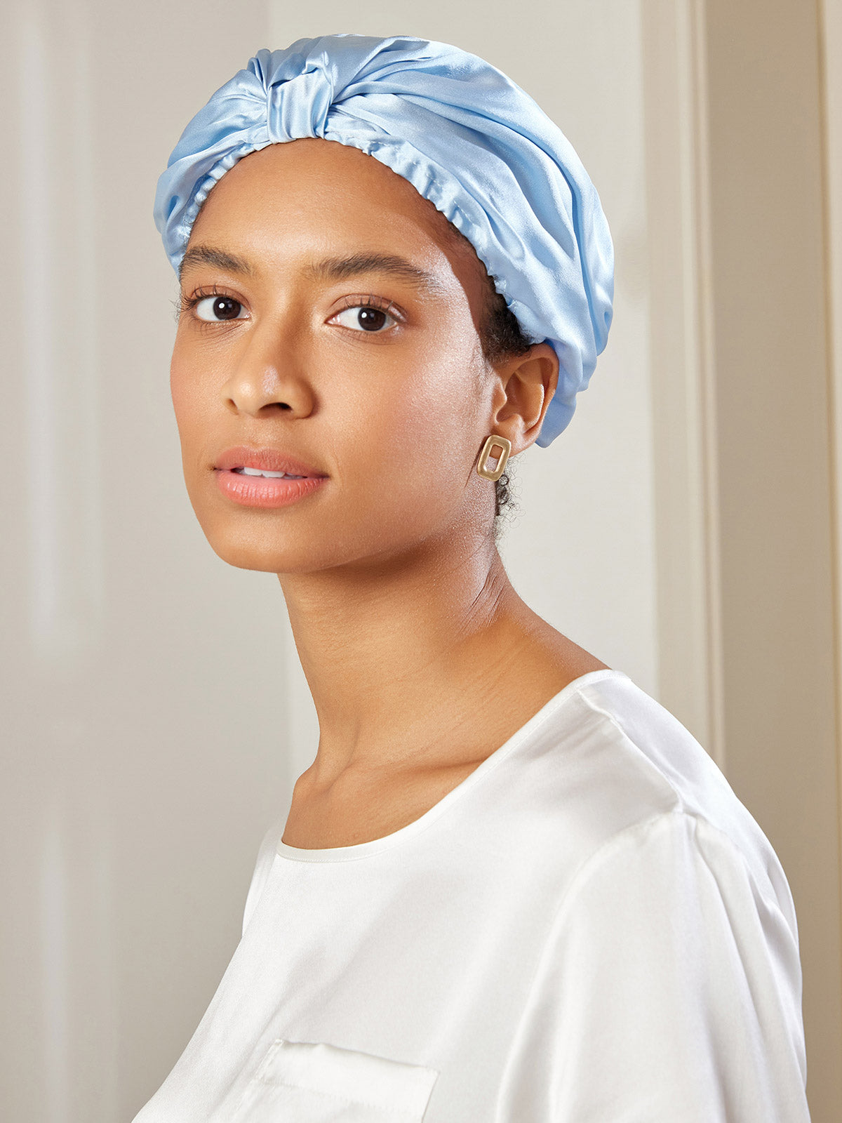 Pure Silk Night Turban Bonnet