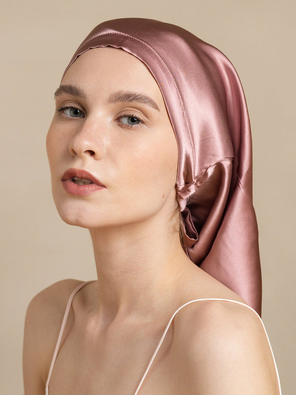 Pure Silk Elegant Long Bonnet