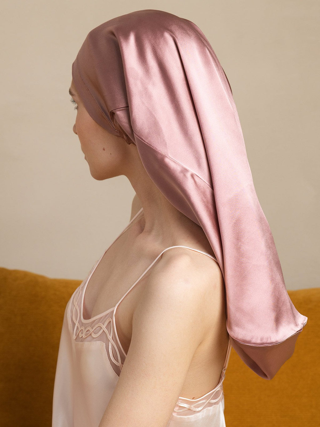 Pure Silk Elegant Long Bonnet