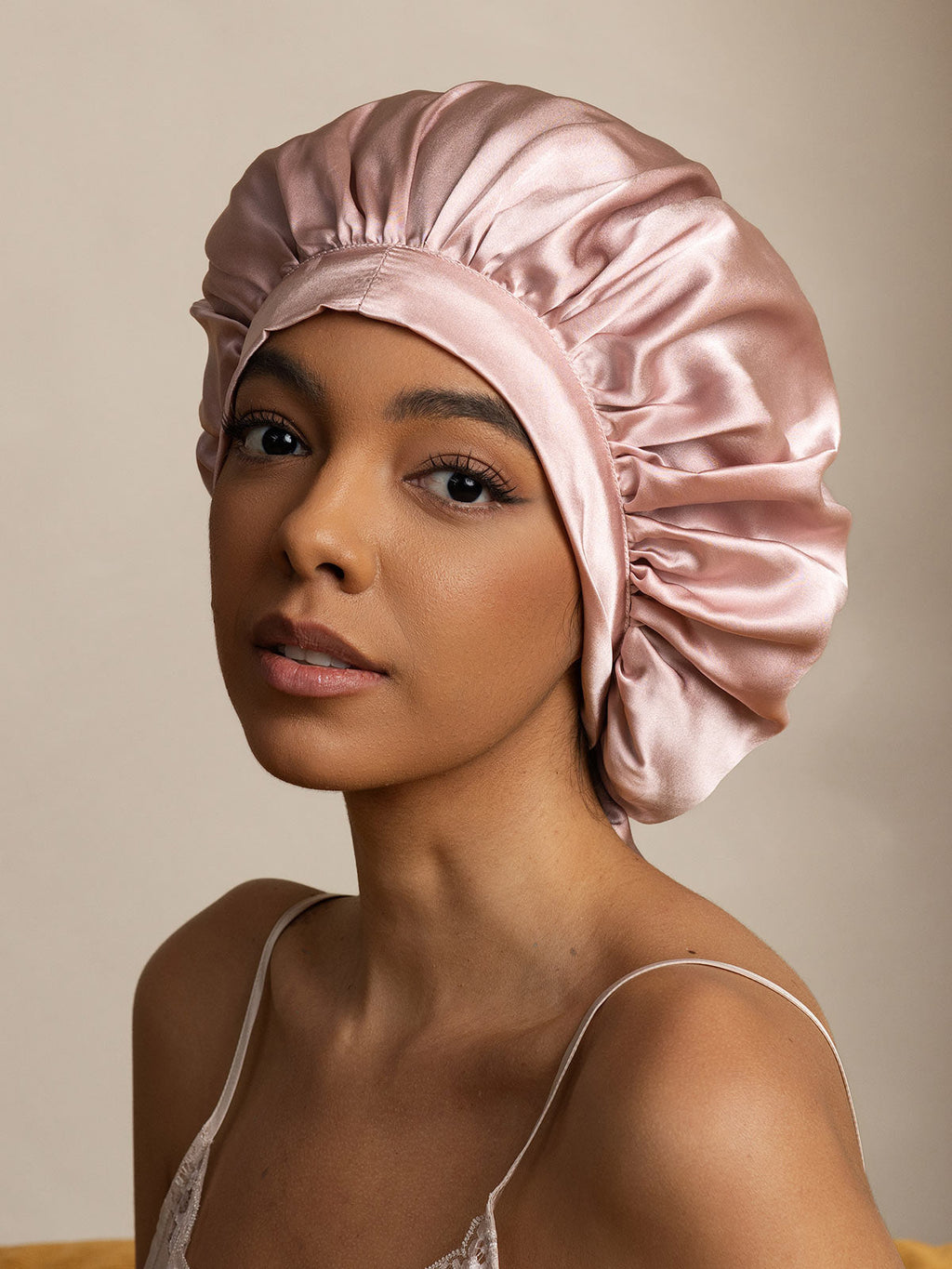 Pure silk Elegant Bonnet with Long Ribbons