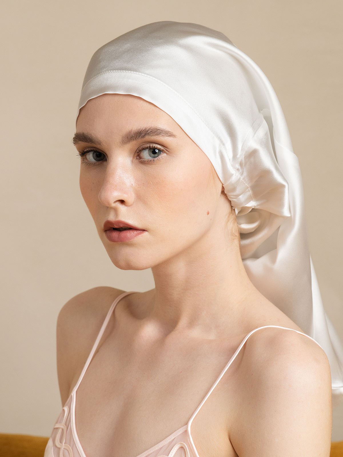 Pure Silk Elegant Long Bonnet