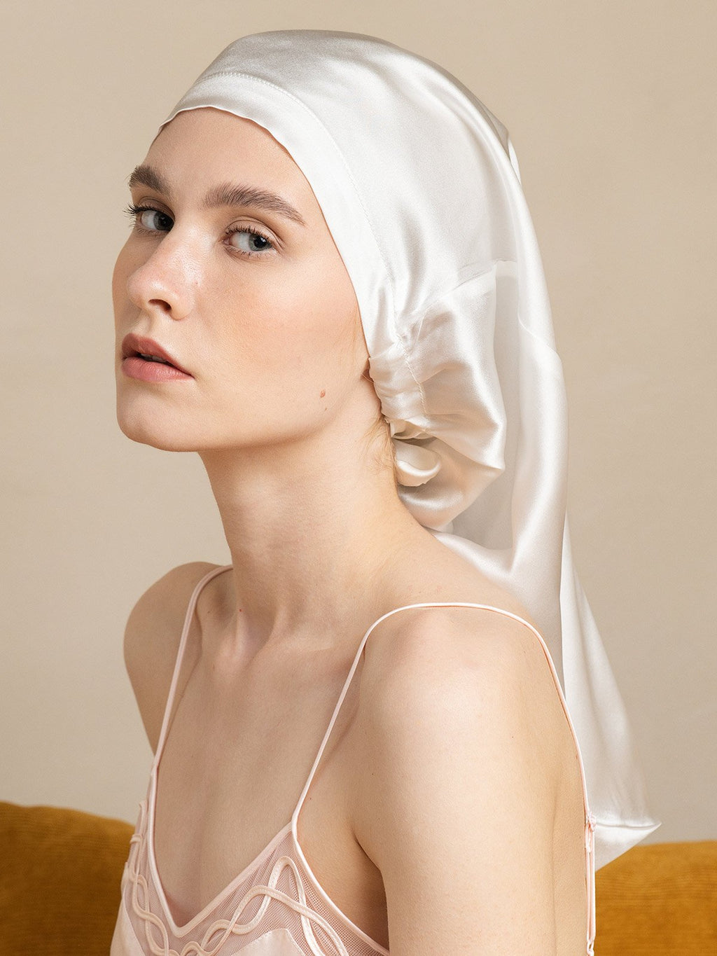 Pure Silk Elegant Long Bonnet