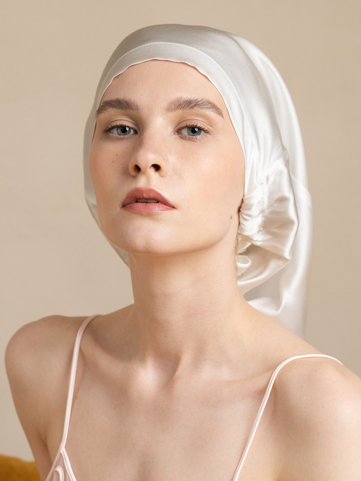 Pure Silk Elegant Long Bonnet