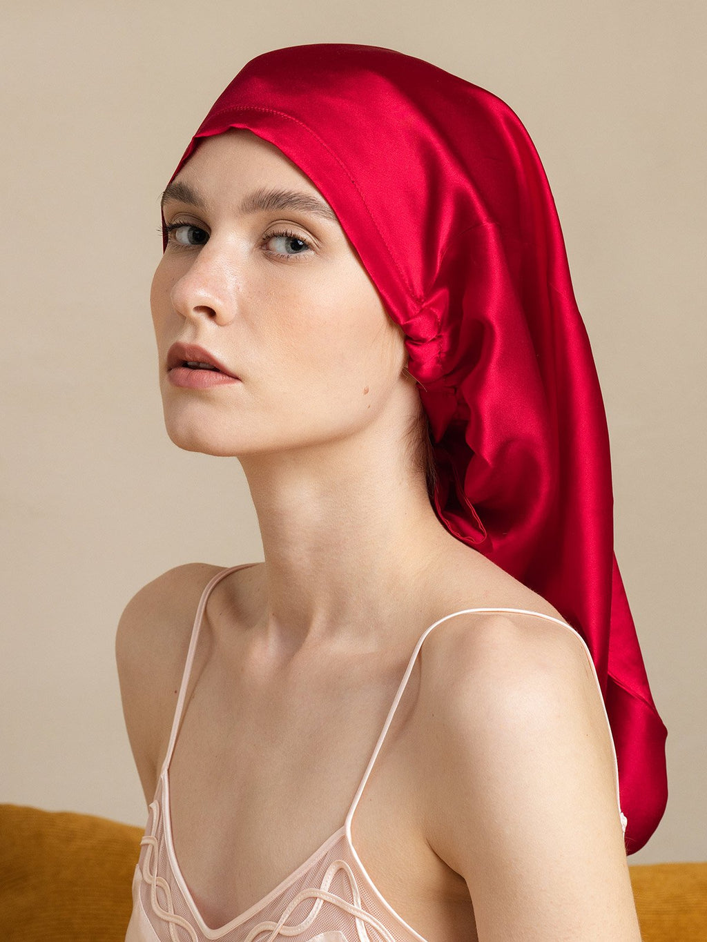 Pure Silk Elegant Long Bonnet