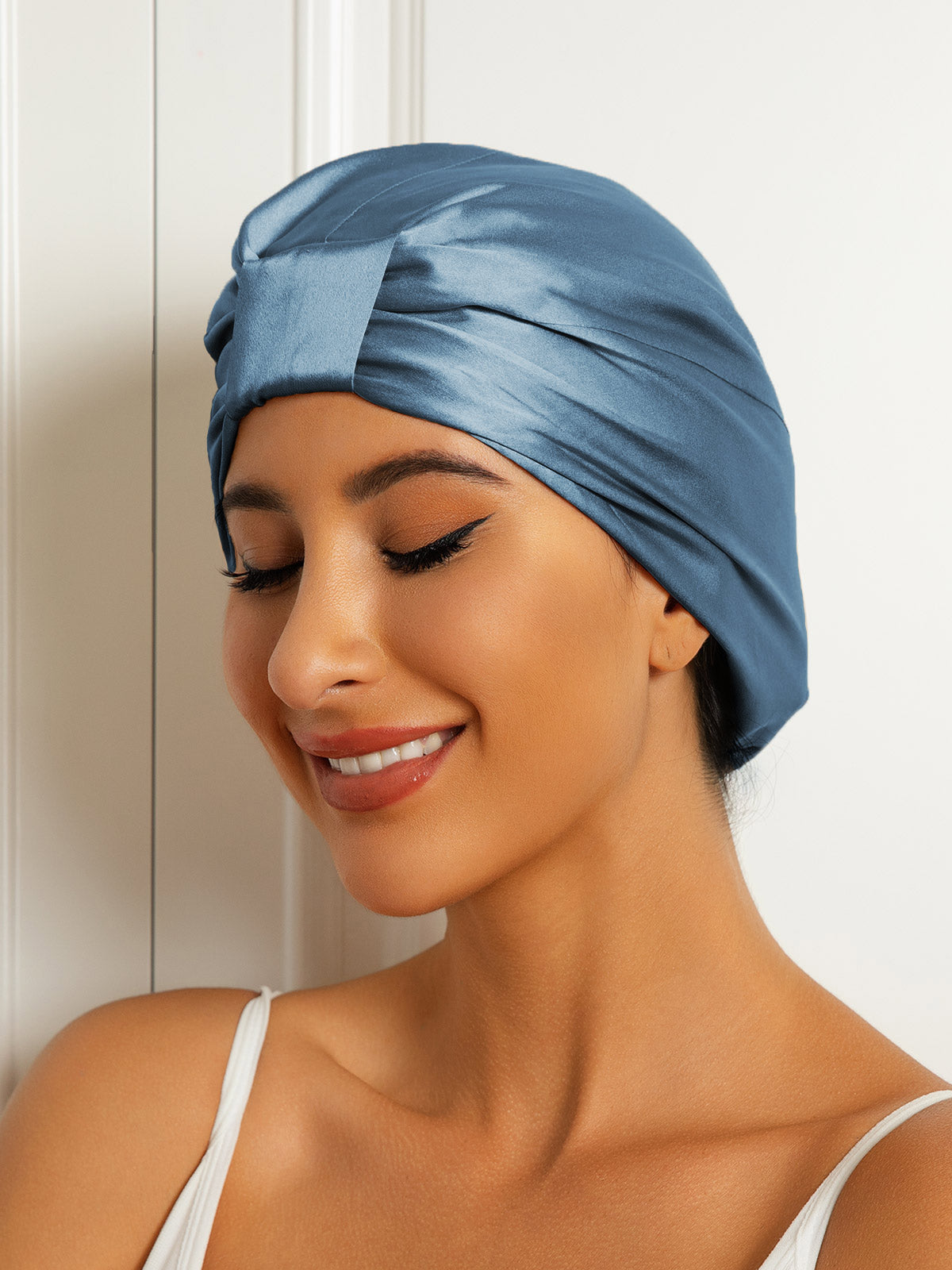 Pure Silk Double Layer Night Turban Bonnet