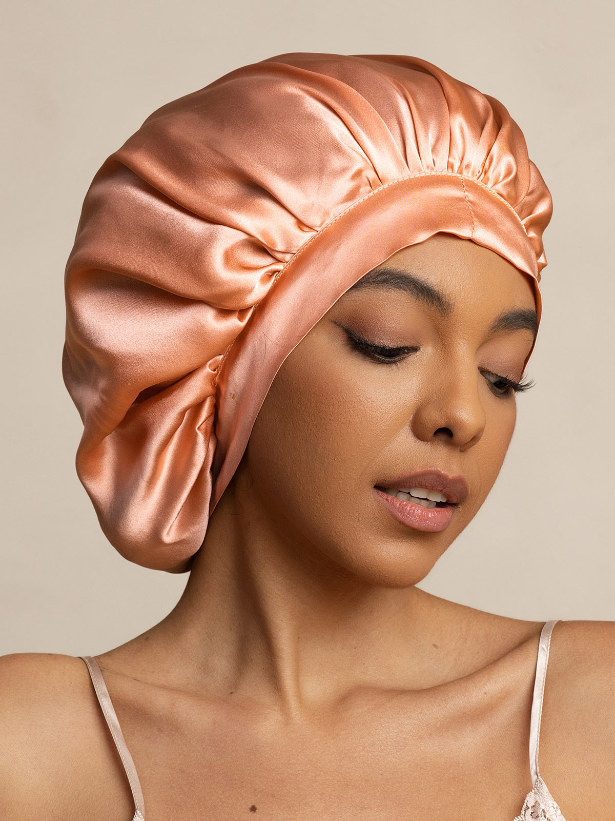 Women's Mulberry Silk Bonnet with Long Ribbons