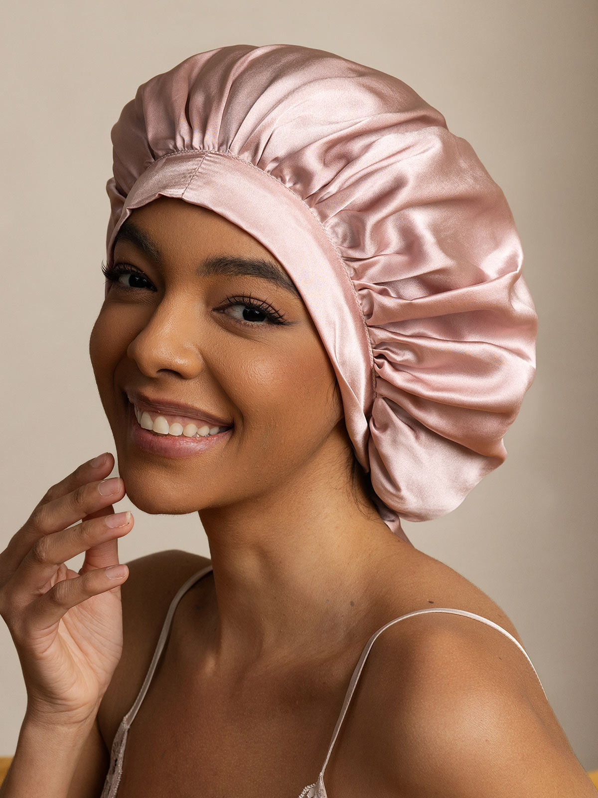 Women's Mulberry Silk Bonnet with Long Ribbons