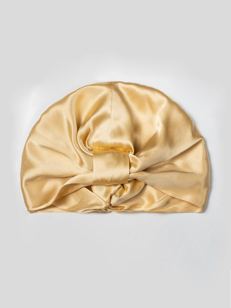Pure Silk Double Layer Night Turban Bonnet