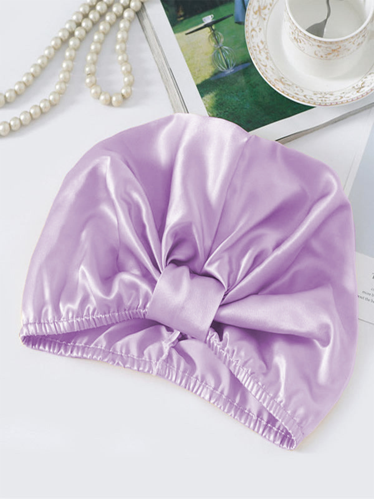 Pure Silk Night Turban Bonnet