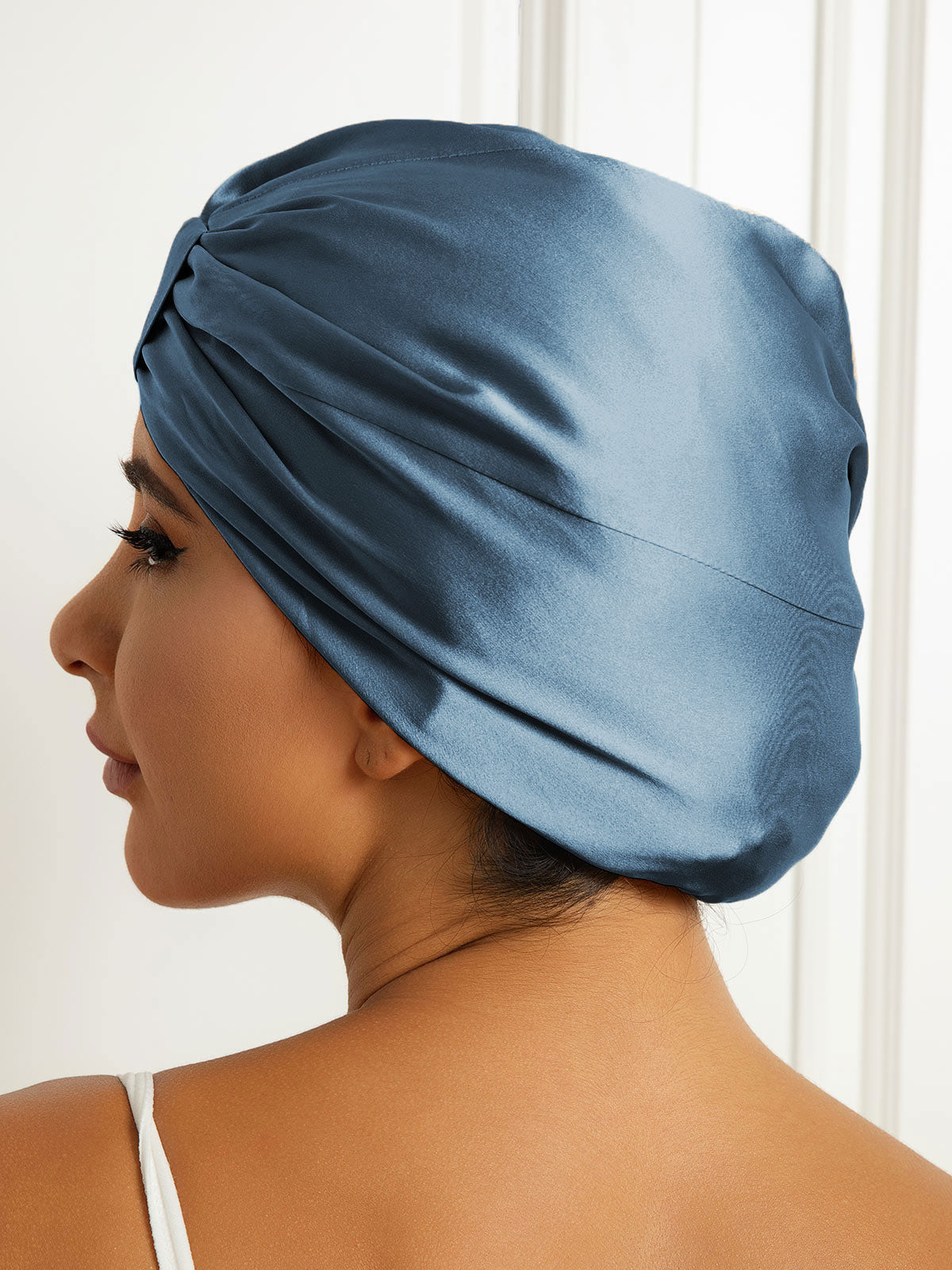 Pure Silk Double Layer Night Turban Bonnet
